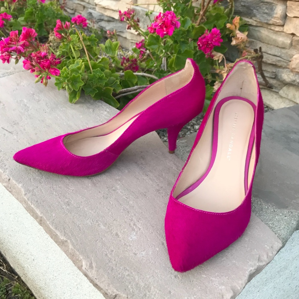 Loeffler Randall Fuchsia Pony Hair Pump - Picture 3 of 7
